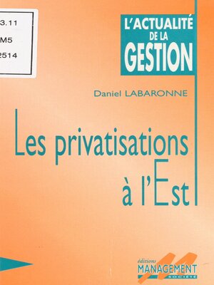 cover image of Les privatisations à l'Est